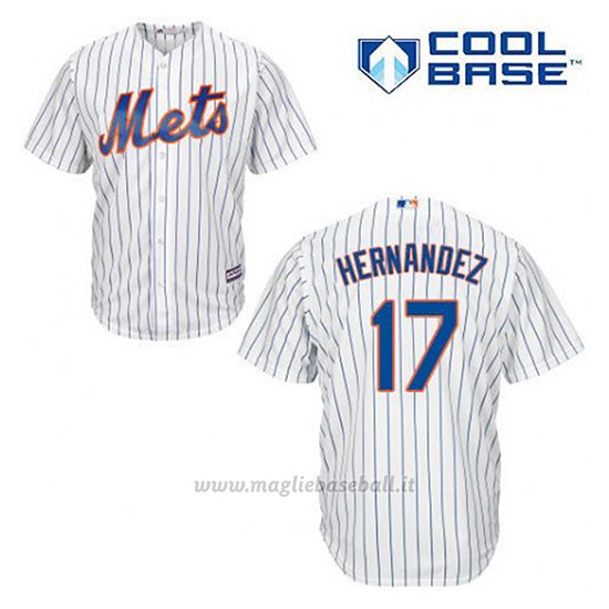 Maglia Baseball Uomo New York Mets Keith Hernandez 17 Bianco 1ªCool Base